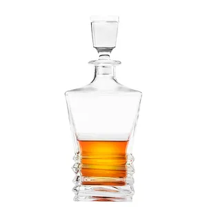ייחודי סגנון קריסטל זכוכית משקאות ויסקי לגין עם מכסה עבור אלכוהול רום יין ויסקי טקילה 800ml