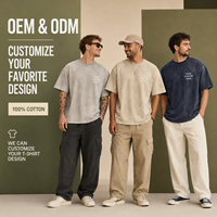 T-shirt en coton uni décontracté unisexe, lavé, doux, respirant, confortable, grande taille, coupe oversize, manches courtes, été, OEM ODM