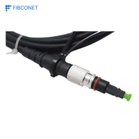 Cable de Fibra Óptica Redondo Preconectado FTTA IP68 SC APC, Cable de Conexión Personalizado, Conector Impermeable para Exteriores