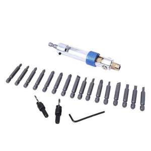20PC Girevole Testa Trapano Avvitatore a Metà Tempo Strumenti Quick Change Svasatore Drill Bit Set di Cacciaviti - Product Image 3