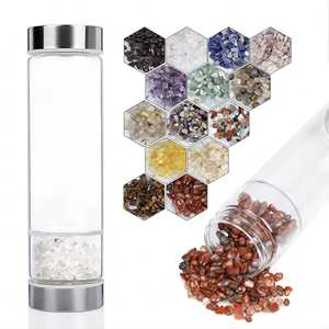 DAJI HYDRO 500ml Bouteille d'eau en cristal de pierres précieuses Infuseur à thé Logo personnalisé Boire directement pour l'eau bouillante de l'école du dos Applicable - Product Image 5