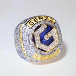 Jieding anello personalizzato anelli di campionato di alta qualità con logo della squadra anello in argento sterling 925 placcato oro rame design 18K 14k - Product Image 6
