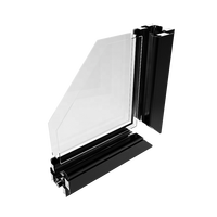Porte d'entrée en aluminium français de sécurité anti-effraction pour la maison, porte à battant simple