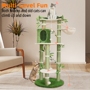 Kualitas tinggi penjualan terlaris kucing bentuk bambu memanjat pohon kucing bermain menggaruk kucing tidur Sisal menggaruk Post - Product Image 5