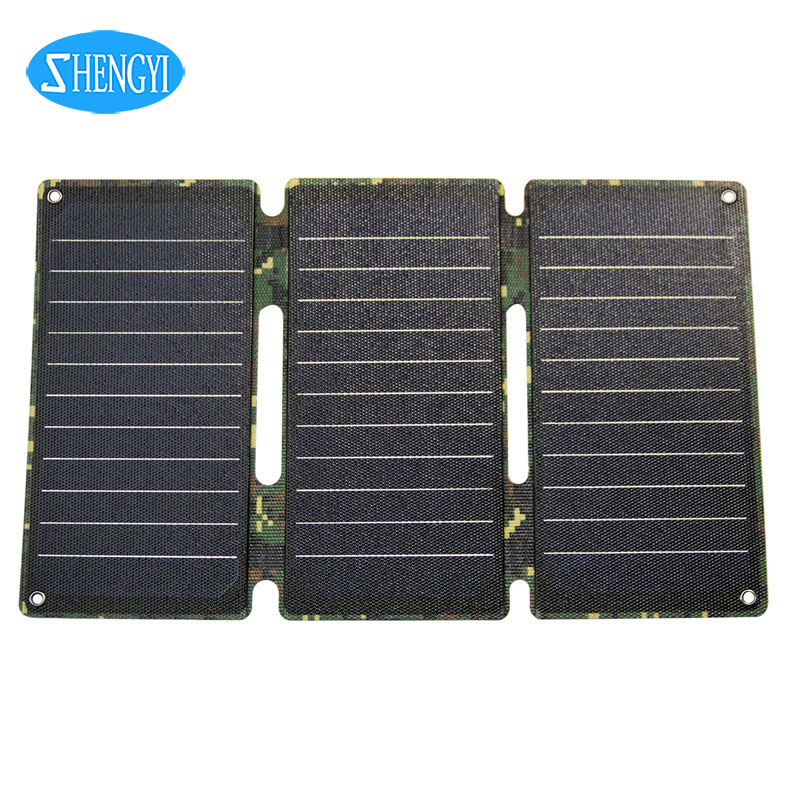 Shenzhen монокристаллический кремний 12 В Зарядное устройство Usb портативная солнечная панель 21 Вт складные солнечные панели с высокой эффективностью