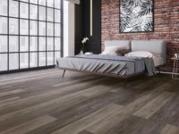 Fischgrät-Eichenholzfarbe Planken-Bodenbelag Vinyl SPC 4mm Klicksystem Rutschfest für Innenbereich