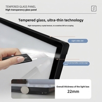 Panneau lumineux LED rectangulaire ultra-mince personnalisé DakeSign avec option de suspension, cadre en alliage d'aluminium pour affiche de cinéma maison