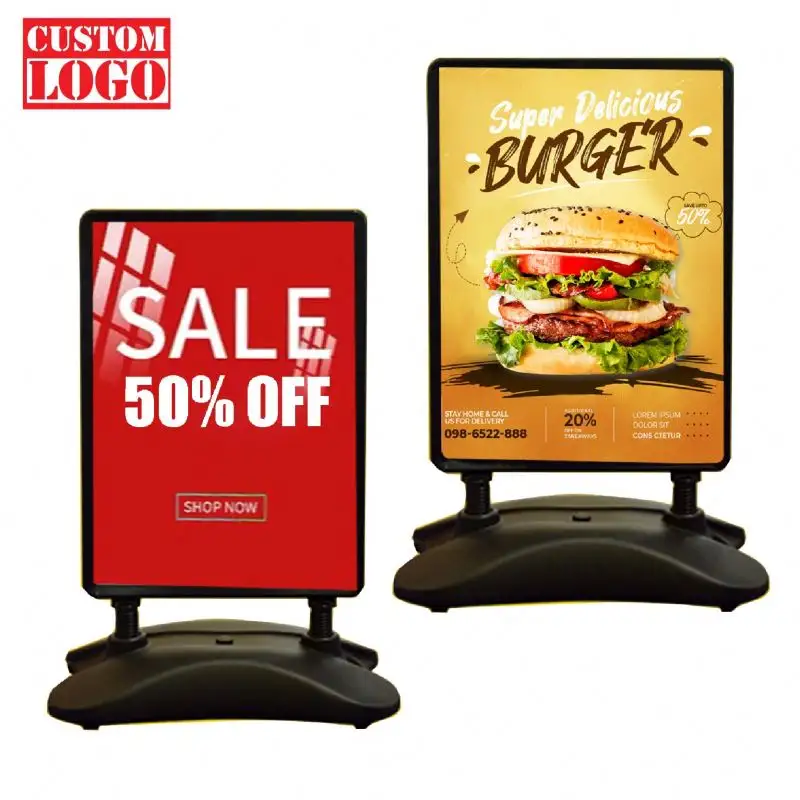 Đôi nước cơ sở Áp phích đứng Poster Standee Snap khung sàn dấu hiệu đứng Hiển thị dấu hiệu chủ Poster