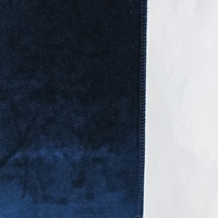 Rideaux occultants de luxe bleu marine en velours mat, avec cantonnière drapée, sur mesure, longueur au sol, en peluche épaisse, écologiques, modernes