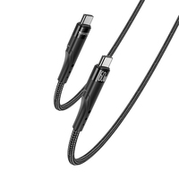 YESIDO kabel Data pengisian daya cepat, kabel Data Tipe C ke IP 27W, kabel Data logam paduan aluminium 3 Meter untuk IP CA115