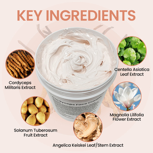 Crema Facial con Centella Asiática y Aloe Vera 1KG, Crema Blanqueadora <span class=keywords><strong>para</strong></span> Piel Propensa al Acné y Sensible, <span class=keywords><strong>Tratamiento</strong></span> Calmante e Iluminador - Product Image 3
