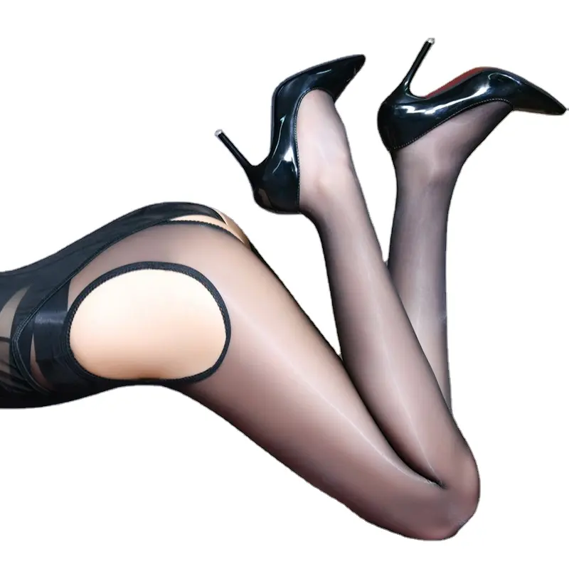 Wholesale thin love pantyhose sexy temptation black stockings hollow anti-snag silk ladies bottoming socks