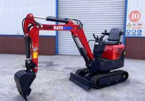 Mini-excavatrice sur roues KATOCASE 1 tonne, moteur Koop, couple élevé, couleur rubis, capacité de la benne de 0,02 m³, <span class=keywords><strong>7000</strong></span> W, garantie 1 an, livraison gratuite - Product Image 3
