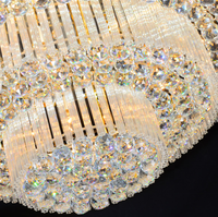 JYLIGHTING Plafonnier LED en cristal moderne décoratif nordique de haute qualité, plafonnier LED en cristal pour salon