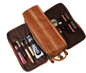 <b>Groomsmen</b> <b>Gift</b> Proposal Waterproof Leather Toiletry <b>Bag</b> Men's Dopp Kit Travel Shaving Organizer Wedding Groomsman <b>Gift</b> - Product Image 5