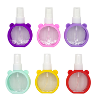 Flacon pulvérisateur rechargeable portable de 60 ml, couleur macaron, en PET, à pression, pour parfum