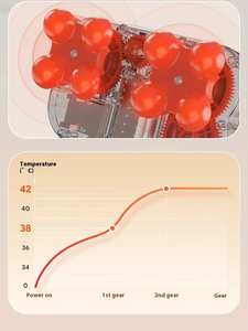 Coussin de massage corporel portable en cuir PU 36W avec compresse chaude et massage pétrissant pour le massage du corps entier - Product Image 6