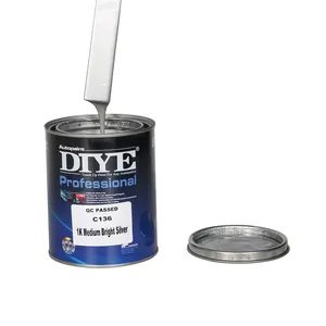 Low Price C136 High Quality High Density Medium bright Silver Metallic Car Refinish Paint