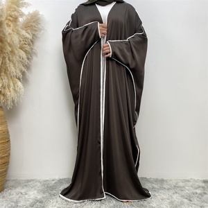 6688# Latest Front Open Kimono Arabic Style Dubai Muslim <b>Abaya</b> Turkish <b>Abaya</b> for Sale Kaftan Abayas Luxe Ramanda Eid - Product Image 5