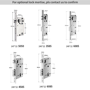 Ttlock khóa thông minh sinh trắc học vân tay mật khẩu thẻ Keyless nội thất cửa xử lý cho airbnb căn hộ quản lý BLE ứng dụng đám mây - Product Image 5