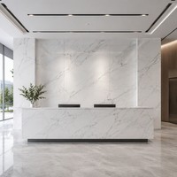Pe/Pvdf enduit 1220X2440Mm revêtement de façade en aluminium feuille Acm panneaux muraux extérieurs décoratifs décor marbre motif Acp panneau