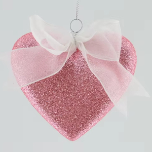 Ngày Valentine thời trang mới đơn giản tình yêu trái tim màu hồng đỏ tím long lanh trái tim nhựa với nơ trang trí - Product Image 3