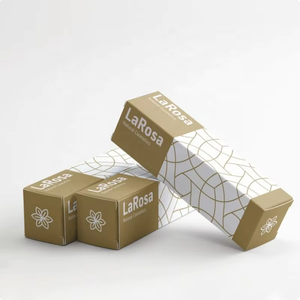 Fabricant de boîtes en papier kraft écologiques personnalisées avec logo, pliables, petites, rectangulaires, pour bougies, cosmétiques, huiles essentielles, emballages cadeaux carrés - Product Image 3