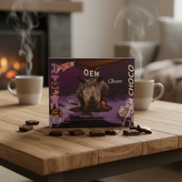 Vente en gros de chocolat dur Rhino VIP violet saveur originale, emballage extérieur et emballage de chocolat