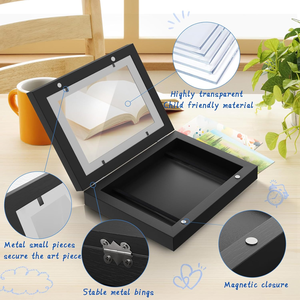 Cornice personalizzata per bambini con <span class=keywords><strong>porta</strong></span> magnetica in legno cornice per <span class=keywords><strong>foto</strong></span> con <span class=keywords><strong>foto</strong></span> per bambini e <span class=keywords><strong>foto</strong></span> - Product Image 3