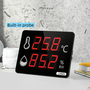 Veinasa-HEC-106 Termometro Digitale Personalizzabile con Sonda Integrata, Display LED a Schermo Grande e Allarme per Misurazioni di Temperatura e <span class=keywords><strong>Umidità</strong></span> - Product Image 1