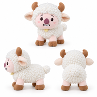 Peluches personnalisées Emoticons Mouton, Jouet Animal en Peluche, Cadeau Promotionnel d'Entreprise Professionnel, Peluche de Dessin Animé