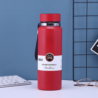 Bouteilles d'eau avec logo personnalisé Flacons à vide en acier inoxydable Thermos numérique 2025 Dernière bouteille intelligente Led sur couvercle