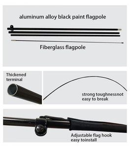 Ngoài trời thân thiện với môi 4.5m Giọt Nước Mắt lông cờ đỏ vàng xanh cờ cho quảng cáo bay quảng cáo trong triển lãm - Product Image 6