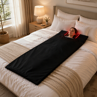 Couverture de luminothérapie LED infrarouge et lumière rouge NIR, sac de couchage complet avec couvre-tête 660 850nm