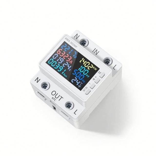 WIFI APP Digital Energy Meter Tester Electricity Usage Monitor AC 170V~300V Power Voltmeter Voltage Amps Watt Kwh Meter