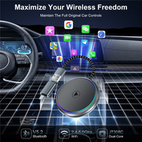 2025 nouveaux accessoires de voiture Mini voiture Play Dongle adaptateur CarPlay sans fil pour Apple iPhone Android Auto