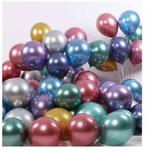 Chine Haute Qualité 12 Pouces Anniversaire Graduation Fête Décoration Perle Blanc Or Chrome Métallique Ballons Latex Chrome Ballon - Product Image 5