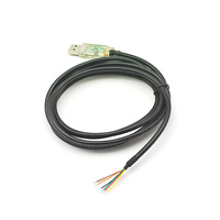 Cable Convertidor USB a RS485, Extremo de Cable con Chip FT232R, para Controlador PLC BMS, Cable de Configuración de Programa