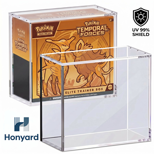 Boîte de rangement en acrylique pour cartes de jeu, étui de présentation pour cartes de collection avec aimant puissant pour boîtes de cartes - Product Image 1