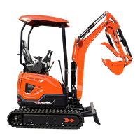 Mini-Pelle sur Chenilles de 1,5 Tonne, Nouveau Moteur Conforme EUR5 pour Projets de Construction Agricole et Rurale avec Camion