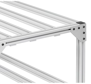 एल्यूमीनियम से बने टी-स्लॉट रेल के लिए 90 डिग्री धातु जोड़ने प्लेट - Product Image 2