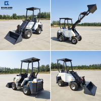 Mini-chargeur diesel 4x4 fabriqué en Chine avec moteur Honda GX690, vente directe d'usine