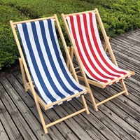Chaise longue inclinable réglable par gravité Chaises longues de plage de jardin traditionnelles Chaises longues classiques Chaises en bois inclinables