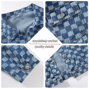 KinLing 2025, elegante chaqueta vaquera de algodón para hombre, chaqueta vaquera Vintage personalizada de alta calidad, ropa informal OEM al por mayor - Product Image 4