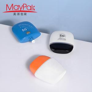 Personalizado vacío 30ml 40ml 50ml 60ml 3 capas de plástico Mini tamaño de bolsillo blanco Squeeze huevo protector solar botella - Product Image 5