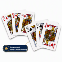 Cartes à Jouer Personnalisées Premium TRAVEX – Papier Professionnel à Noyau Violet 310GSM Qualité Poker – Boîte en Papier Écologique Personnalisée