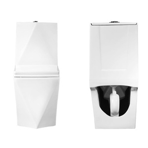 Phong cách phương Tây Trắng một mảnh gốm sứ thiết bị vệ sinh inodoro nhà vệ sinh commode với S-trap thoát nước Kim Cương Deco inodoro nhà vệ sinh - Product Image 5