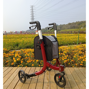 שלושה גלגלי הליכונים אדום שלושה גלגלי הליכונים לקפל בחוזקה - Product Image 2