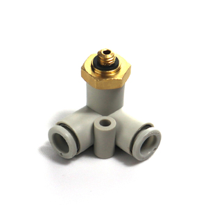 Junta neumática vertical de tres vías YOUBOLI para tubería de aire KQ2D04 06 08 10 12-00/M5/01/02/03 Triángulo regular - Product Image 3