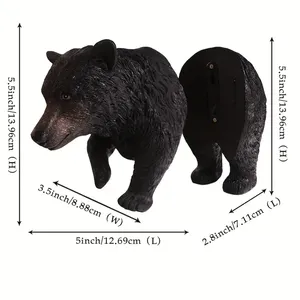 [Sculpture d'ours de câlin d'arbre] 1pc arbre d'ours noir suspendu-décoration extérieure de résine de sculpture d'arbre pour le <span class=keywords><strong>jardin</strong></span> et les cadeaux - Product Image 6
